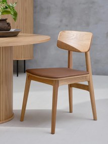 Шкафче от декор от дъб с плъзгащи се врати естествено 100x118 cm Nola – Unique Furniture