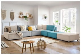 Кремава велурена табуретка Nihad modular - Bobochic Paris