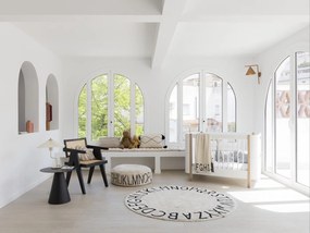 Кремав детски пуф ABC – Lorena Canals