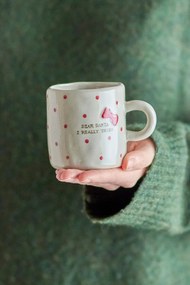 Бежова глинена чаша с коледен мотив 250 ml Christy – Bloomingville