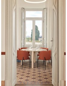 Червени тапицирани трапезни столове в комплект 2 бр. Mogi – Teulat