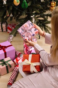 Хартиена Коледна украса ръчна изработена ø 7 cm Pear Honeycomb – Sass &amp; Belle