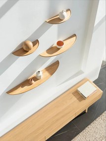 Рафтове от дъбова дървесина в естествен цвят Mu - Gazzda