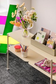 Стъклена ръчна изработка ваза (височина 19 cm) Aino – Hübsch