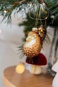 Хартиена Коледна украса ръчна изработена ø 5 cm Honeycomb Mushroom – Sass &amp; Belle