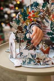 Бежова алуминиева странична масичка , ø 39,5 cm Ringar - White Label