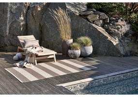 Бежова и кремава пътека за открито и закрито 70x150 cm Bob Mud Vanilla – Pappelina