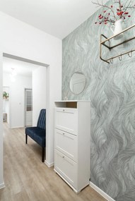 Стенно огледало с рамка в златист цвят, ø 40 cm Jersey - House Nordic