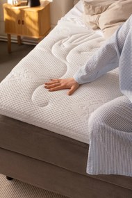 Боксспринг легло в кафяво-сив цвят с място за съхранение 160x200 cm Elva Bold – Bonami Selection