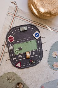 Кремав ръчно изработен памучен килим подходящ за пране 90x130 cm Cuisine Natural – Lorena Canals