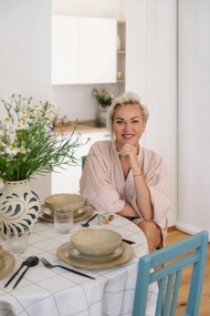 Кремава глинена ваза (височина 24 cm) Heikki – Bloomingville