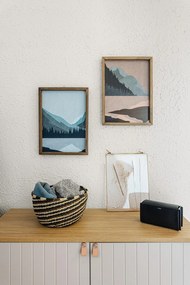 Бял нисък скрин от масивен бор 150x80 cm Miranda – Marckeric