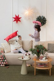 Декоративна възглавница с коледен мотив от флийс 50x30 cm Candy Cane – Catherine Lansfield