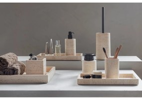 Бежов каменен диспенсер за сапун 250 ml Travertine – Mette Ditmer Denmark