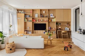 Детска кошница за съхранение, изработена от воден хиацинт, с капак , ⌀ 42 cm - Bloomingville Mini