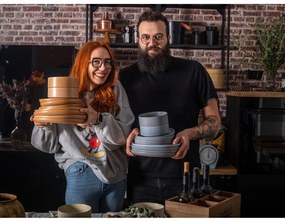 Керамичен сив комплект от 18 части Bonami selection Malia - Bonami Selection