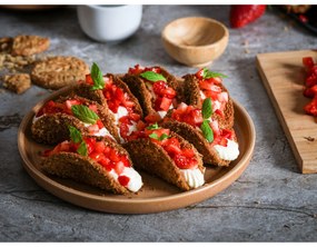 Керамичен тухленооранжев комплект от 12 части Malia - Bonami Selection