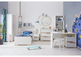 Бял детски скрин с чекмеджета Snap - Pinio