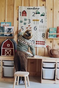 Детска декорация за стена Farm Numbers – Lorena Canals