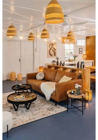 Кремава табуретка от прежда с примки от букле Alford – House Nordic