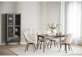 Кафява витрина от декор от дъб 82x185 cm Filippa – Rowico