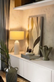 Бежова ръчно изработена ваза от камък Plier - Bloomingville