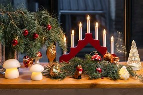 Бяла коледна светлинна украса 2 бр. ø 9 cm Elvina – Sirius