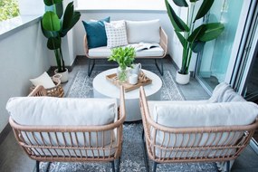 Градинска седалка от изкуствен ратан Vistdal - Bonami Essentials