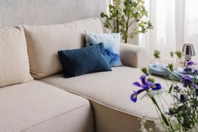 Бежов разтегателен ъглов диван от букле (десен ъгъл) Quinoa – Bonami Selection