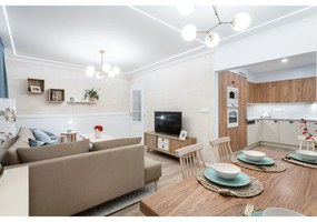 Висящо осветително тяло в месингов цвят със стъклен абажур Damar – Opviq lights