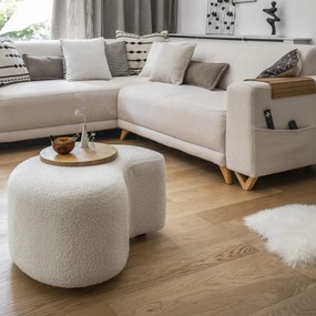 Бежов разтегателен/с място за съхранение ъглов диван (ляв ъгъл/L форма) Classy Sophie – Miuform