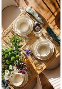 Керамичен кремав комплект от 18 части Malia - Bonami Selection