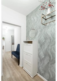 Стенно огледало с рамка в златист цвят, ø 40 cm Jersey - House Nordic