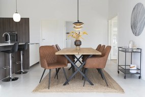 Трапезна маса с плот от масивен дъб , 140 x 95 cm Toulon - House Nordic