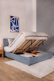 Бежова текстилна кутия за съхранение с капак 35x26x19 cm Soft Storage – Bigso