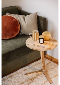 Оранжева декоративна възглавница от микрофибър Marshmallow, ø 40 cm - Tiseco Home Studio