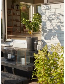 Комплект от 2 черни саксии Hureno Picco Podium - Hübsch