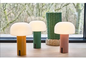 Бяло-зелена LED настолна лампа (височина 22,5 cm) Styles – Villa Collection