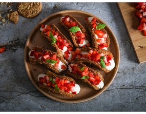 Керамичен тухленооранжев комплект от 12 части Malia - Bonami Selection