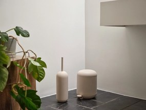 Бежово пластмасово кошче за боклук с педал 4 l Sensu – Zone