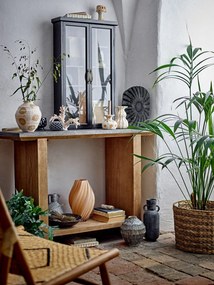 Черна висяща витрина от масивна ела 50x80x14 cm Hazem – Bloomingville