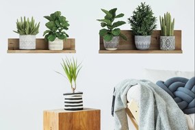 Стикер за стена 60x35 cm 3D effect Green Plants - Ambiance