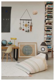 Кремав детски пуф Cleo Multi Stripe – Lorena Canals