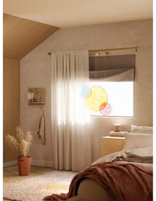 Бяла стенна закачалка от букова дървесина с рафт Estique - Umbra