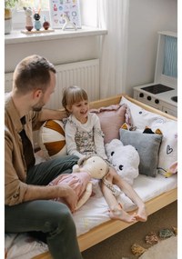 Детски ръчно изработен килим, ø 110 cm Rainbow - Nattiot