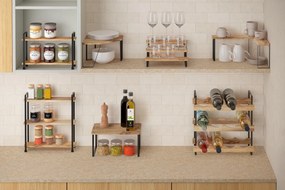 Дървен органайзер за подправки York – Metaltex