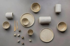 Бяло-бежови купички в комплект от 2 части от камък ø 13,5 cm Sand Grain - Mette Ditmer Denmark