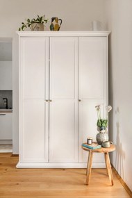 Бял гардероб 139x201 cm Paris – Tvilum