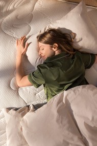 Сиво и бежово двойно удължено спално бельо от памук Renforcé с включен долен чаршаф, 4 части 200x220 cm – Mila Home