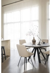 Тъмнокафяви бар столове в комплект 2 бр. от масивен дъб (височина на седалката 65 cm) Austin – Rowico